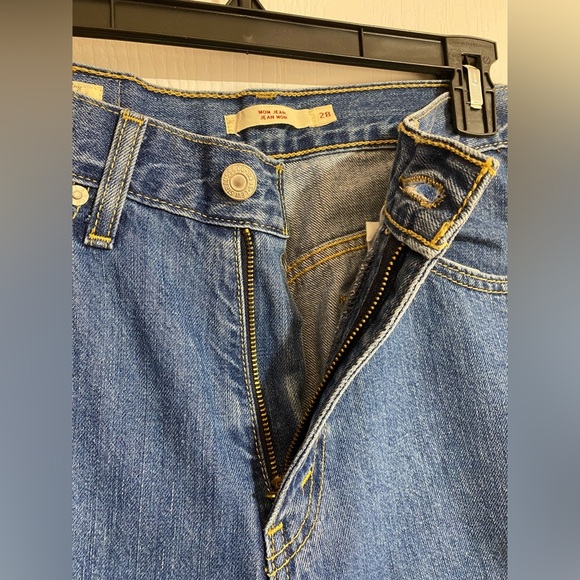 Levi’s Limited Edition Rare Mom Side Bow High Waist Blue Denim Jeans Size 28 - Picture 5 of 16